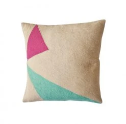 Leah Singh Lucent Wool Throw Pillow Cover - Shadow