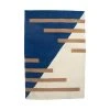 Leah Singh Luna Stripes Wool Rug - Blue