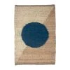 Leah Singh Home Goods Margeaux Circle Jute Rug - Blue