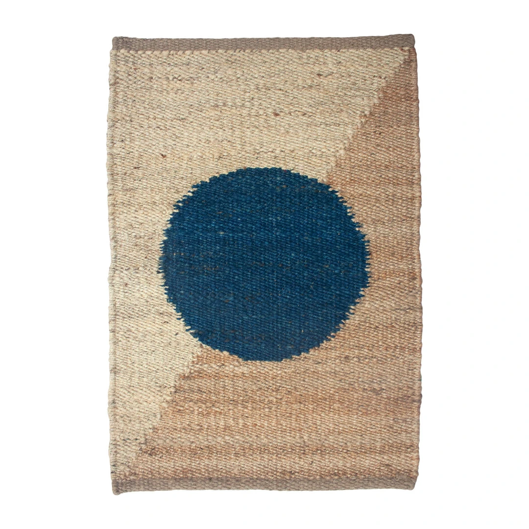 Leah Singh Home Goods Margeaux Circle Jute Rug - Blue 3 Leah Singh Home Goods Margeaux Circle Jute Rug - Blue