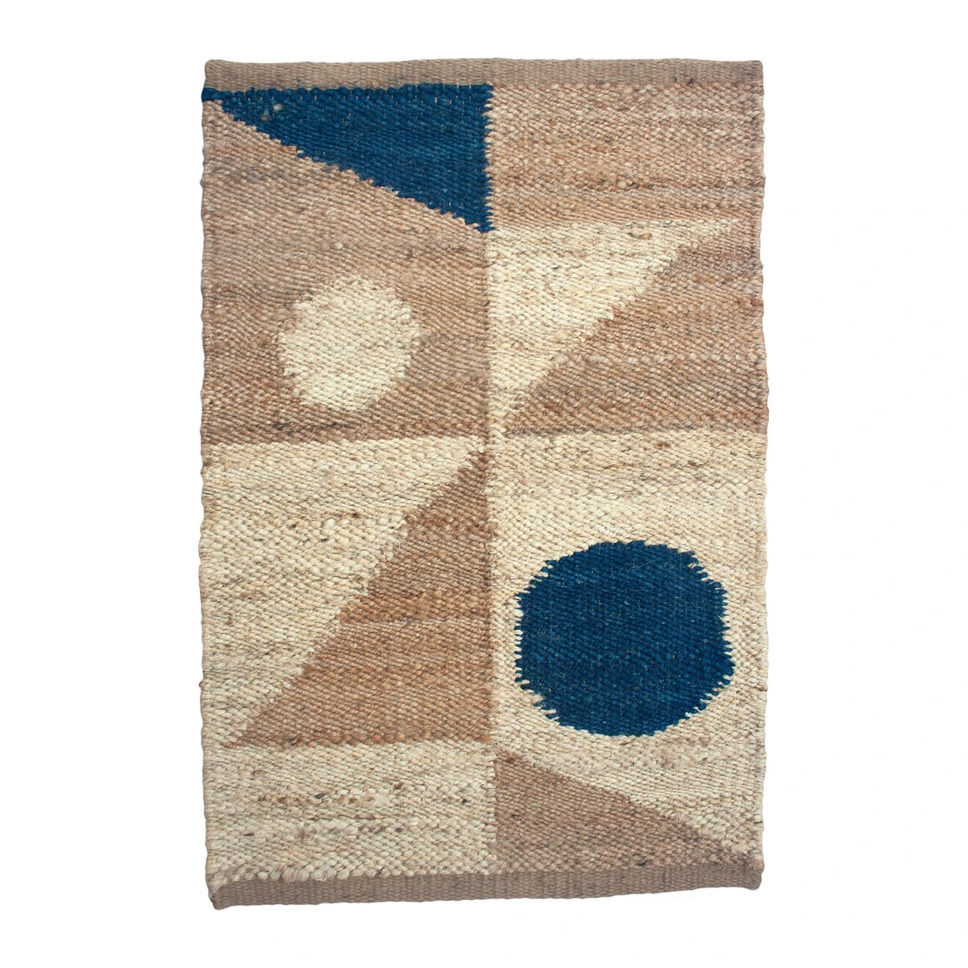 Leah Singh Home Goods Margeaux Jute Rug - Blue 3 Leah Singh Home Goods Margeaux Jute Rug - Blue