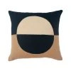 Leah Singh Marianne Circle Wool Throw Pillow Cover - Black Home Goods 2 Leah Singh Marianne Circle Wool Throw Pillow Cover - Black Home Goods