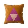 Leah Singh Home Goods Maya Throw Pillow Cover - Triangles 1 Leah Singh Home Goods Maya Throw Pillow Cover - Triangles