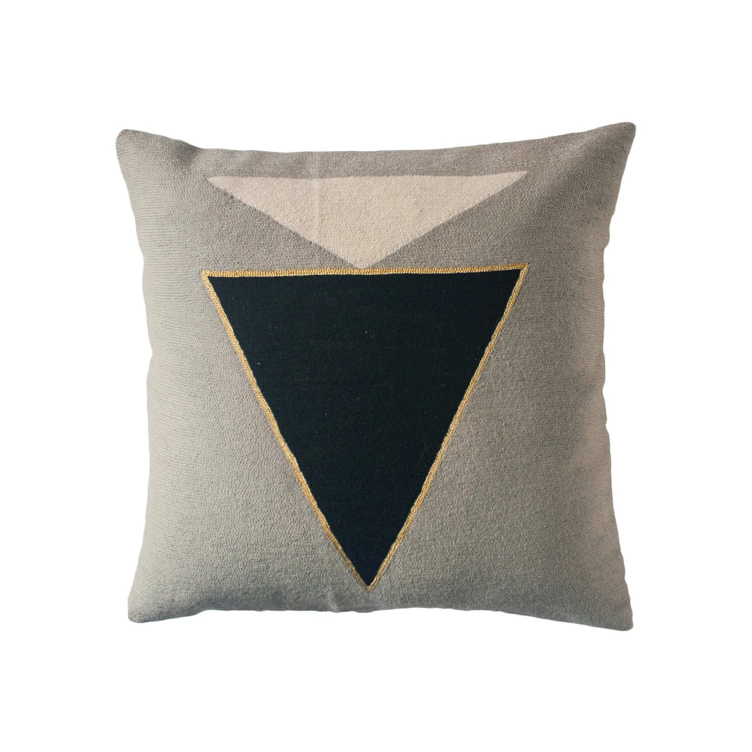 Leah Singh Midnight Jewel Wool Throw Pillow Cover - Gray Home Goods 3 Leah Singh Midnight Jewel Wool Throw Pillow Cover - Gray Home Goods
