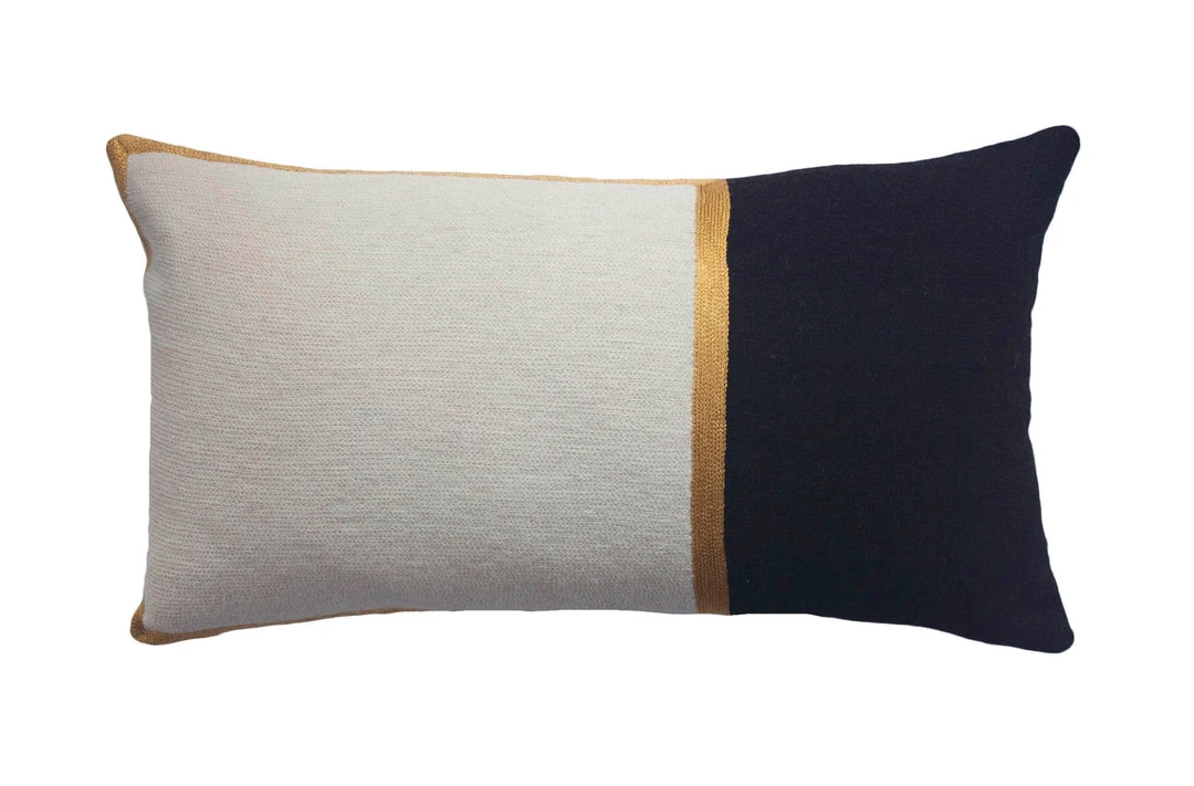 Leah Singh Home Goods Nicole Wool Lumbar Pillow Cover 3 Leah Singh Home Goods Nicole Wool Lumbar Pillow Cover