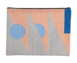 Leah Singh Olivia Triangle Clutch - Peach