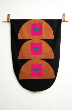 Leah Singh Home Goods Squares Wool Tapestry