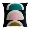 Leah Singh Viola Wool Throw Pillow Cover - Black Home Goods 2 Leah Singh Viola Wool Throw Pillow Cover - Black Home Goods