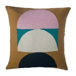 Leah Singh Home Goods Viola Wool Throw Pillow Cover - Ochre