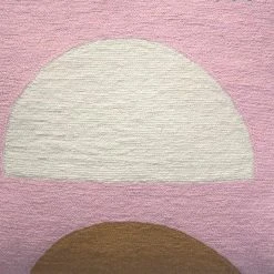 Leah Singh Viola Throw Pillow Cover - Blush