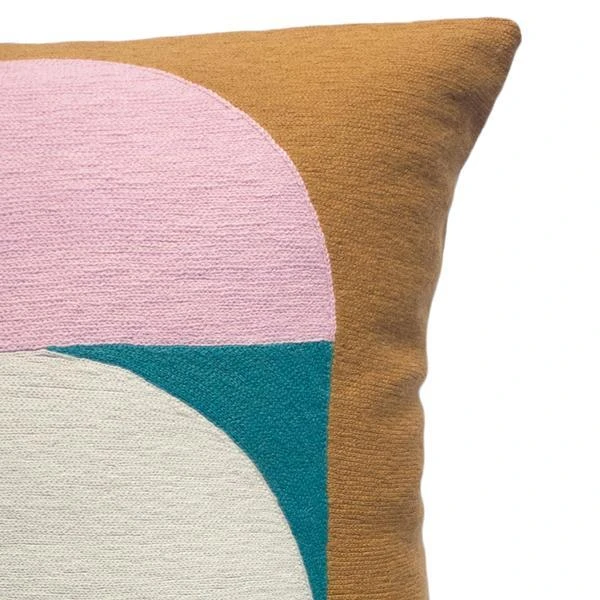 Leah Singh Home Goods Viola Wool Throw Pillow Cover - Ochre 9 Leah Singh Home Goods Viola Wool Throw Pillow Cover - Ochre