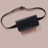 Purse & Clutch Leather Belt Bag - Charcoal