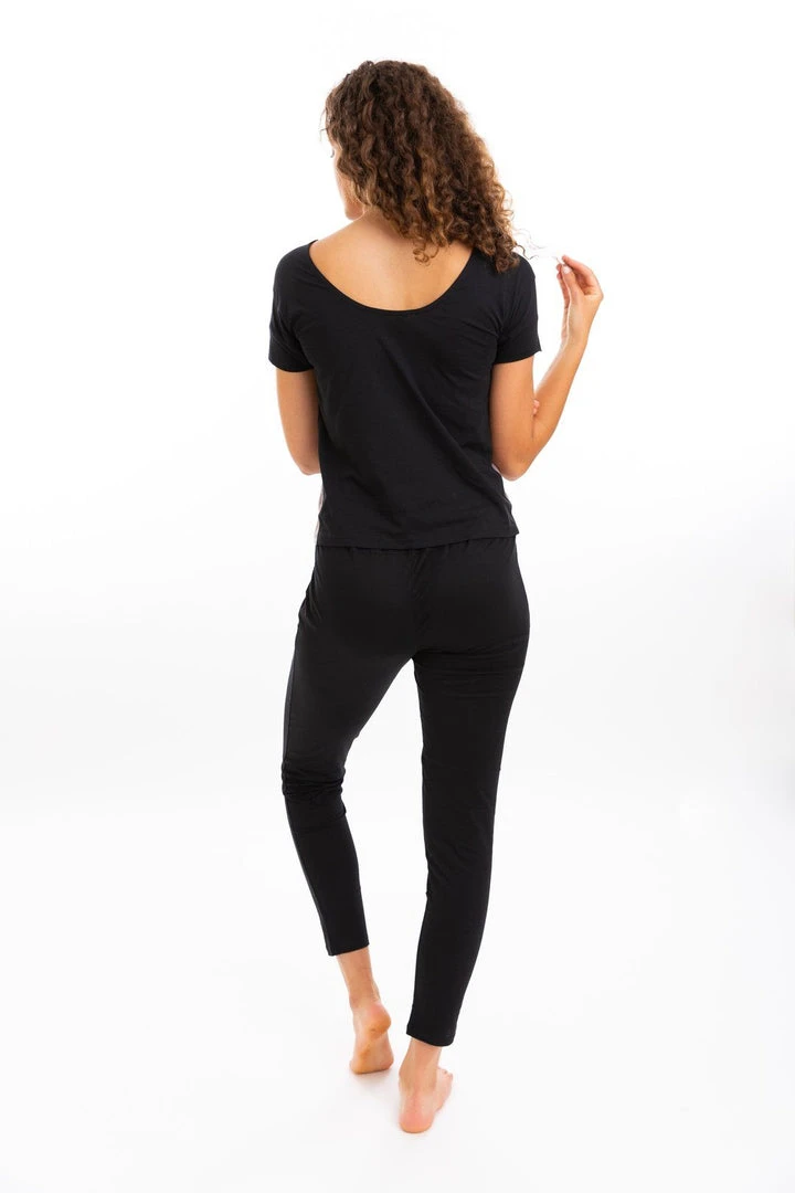 Leena & Lu Best Sellers Pima Pants - Black 4 Leena & Lu Best Sellers Pima Pants - Black