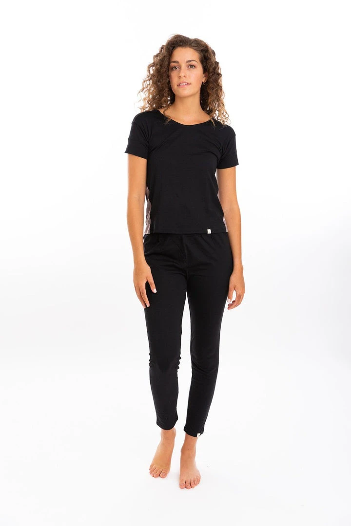 Leena & Lu Best Sellers Pima Pants - Black 8 Leena & Lu Best Sellers Pima Pants - Black