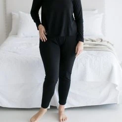 Leena & Lu Best Sellers Pima Pants - Black 10 Leena & Lu Best Sellers Pima Pants - Black