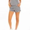 Leena & Lu Best Sellers Pima Short - Gray 2 Leena & Lu Best Sellers Pima Short - Gray