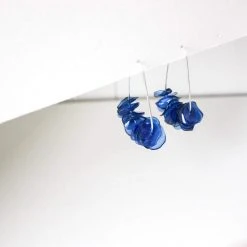 Giulia Letzi + META Jewelry Leona Upcycled Drop Earrings - Deep Blue