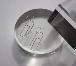 L.Greenwalt Jewelry Streamline Long Profile Earrings