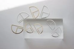 L.Greenwalt Jewelry Streamline Round Profile Earrings