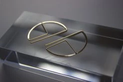 L.Greenwalt Jewelry Streamline Round Profile Earrings