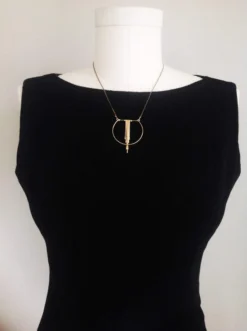 L.Greenwalt Jewelry Handcrafted Crescent Cascade Necklace