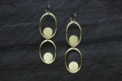 L.Greenwalt Jewelry Saturnia Earrings - Long