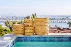 KAZI Home Goods Lidded Lace Extra Large Grass Box