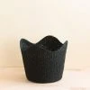 LIKHÂ Black Scallop Basket Home Goods 1 LIKHÂ Black Scallop Basket Home Goods