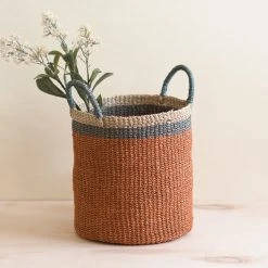 LIKHÂ Coral Floor Basket With Handles
