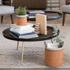 LIKHÂ Coral Floor Basket With Handles 7 LIKHÂ Coral Floor Basket With Handles