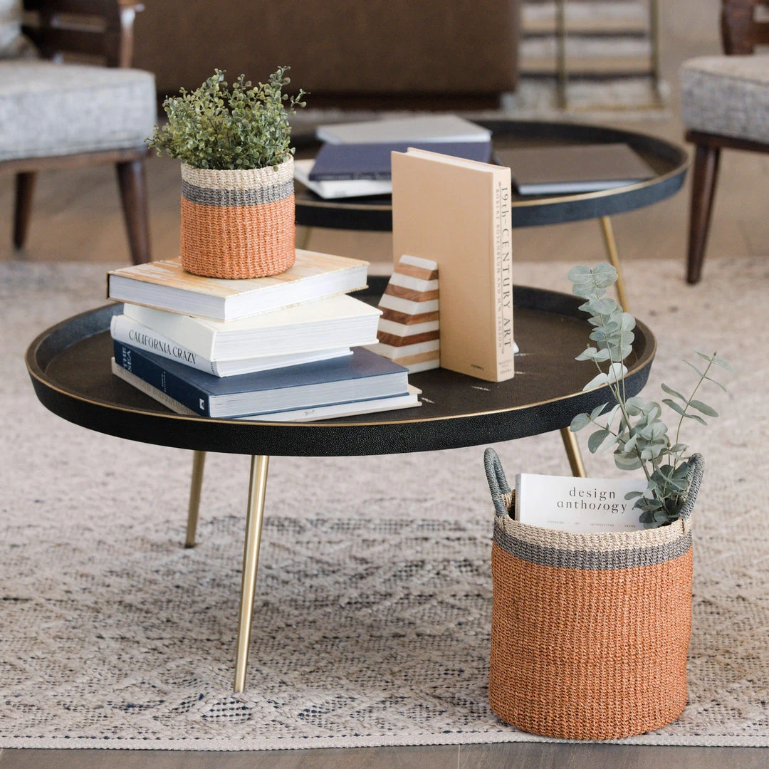 LIKHÂ Coral Floor Basket With Handles 5 LIKHÂ Coral Floor Basket With Handles