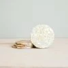 LIKHÂ Golden Yellow Mother Of Pearl Coaster Set Office Accessories