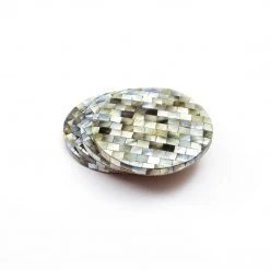 LIKHÂ Mosaic Mother Of Pearl Coaster Set Kitchen + Dining