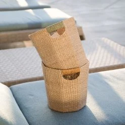 LIKHÂ Octagon Basket With Colorful Handles 15 LIKHÂ Octagon Basket With Colorful Handles