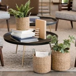 LIKHÂ Home Goods Sky Blue Handle Basket Set 7 LIKHÂ Home Goods Sky Blue Handle Basket Set