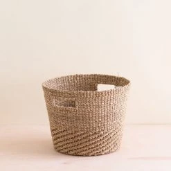 LIKHĂ‚ Home Goods Tan + Natural Tapered Basket
