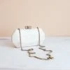 LIKHÂ White Woven Clutch Accessories