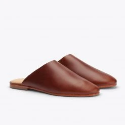 Nisolo Lima Slip On Mule - Brandy