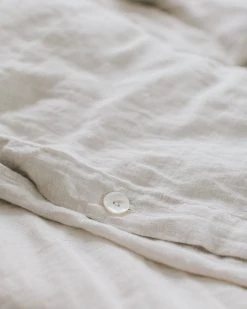 Creative Women Home Goods Natural Chambray Linen Duvet Cover Set