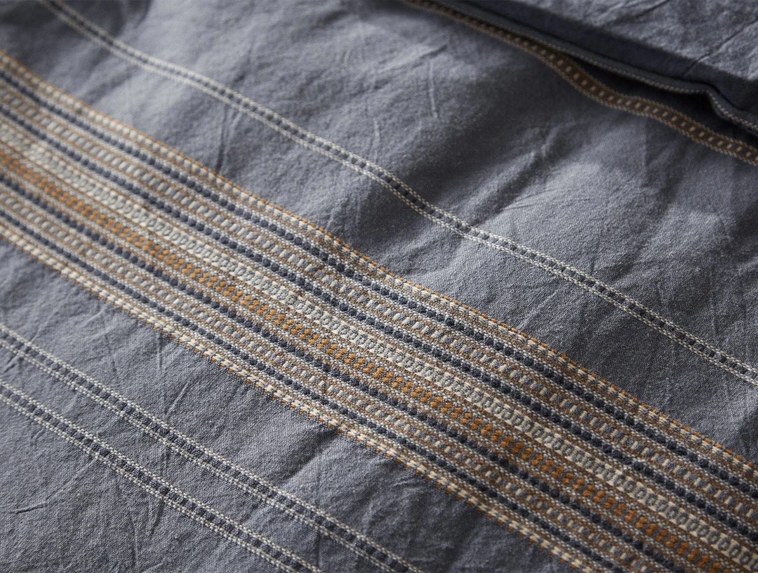 Coyuchi Home Goods Lobos Duvet Cover - Azure / Indigo 8 Coyuchi Home Goods Lobos Duvet Cover - Azure / Indigo