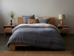 Coyuchi Home Goods Lobos Duvet Cover - Azure / Indigo 11 Coyuchi Home Goods Lobos Duvet Cover - Azure / Indigo