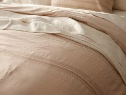 Coyuchi Lobos Duvet Cover - Cork / Rosehip