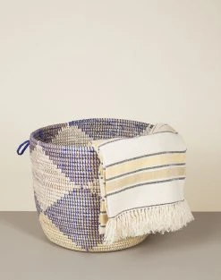 Mbare Low Patterned Hamper Basket Home Goods