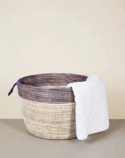 Mbare Low Two-Tone Hamper Basket