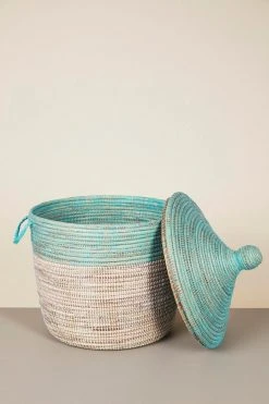 Mbare Low Two-Tone Hamper Basket