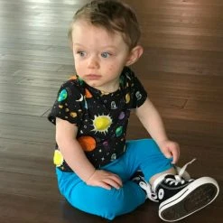 Lucky Bug Clothing Kids' Essential Bamboo Stretch Cornflower Leggings Kids' + Baby