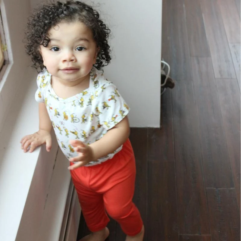 Lucky Bug Clothing Kids' + Baby Kids' Essential Bamboo Stretch Tomato Leggings 4 Lucky Bug Clothing Kids' + Baby Kids' Essential Bamboo Stretch Tomato Leggings