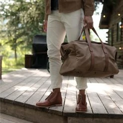 Nisolo Luis Weekender - Waxed Canvas Accessories