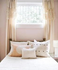 Anchal Lunar Dot Lumbar Pillow - Ivory Home Goods