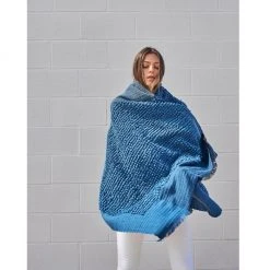 Studio Variously Macaroon Merino Wool Throw Blanket - Midnight Home Goods